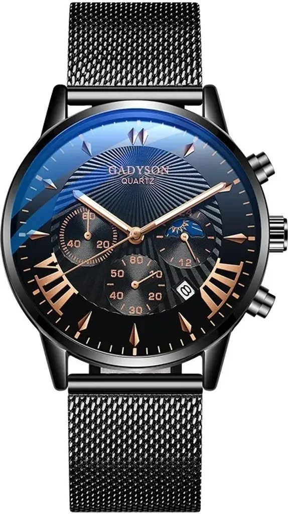 Gadyson Orologio Uomo Nero KP25986 - Stile Minimalista ed Elegante