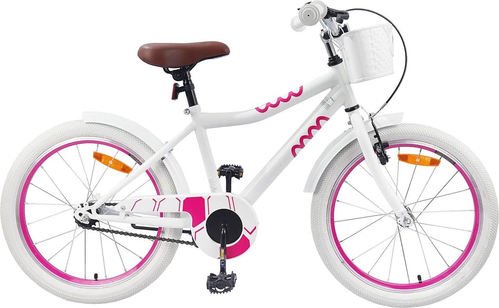 Kinderfahrrad 20 Zoll für 6-11 Jahre alt Weiß