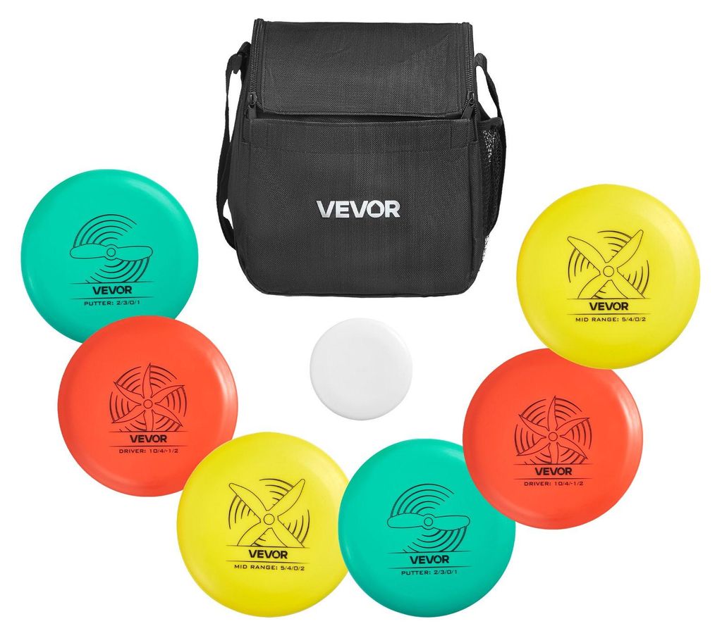 VEVOR Juego de Disco Golf 6 + 1 Piezas para Principiantes, Imagen del producto 