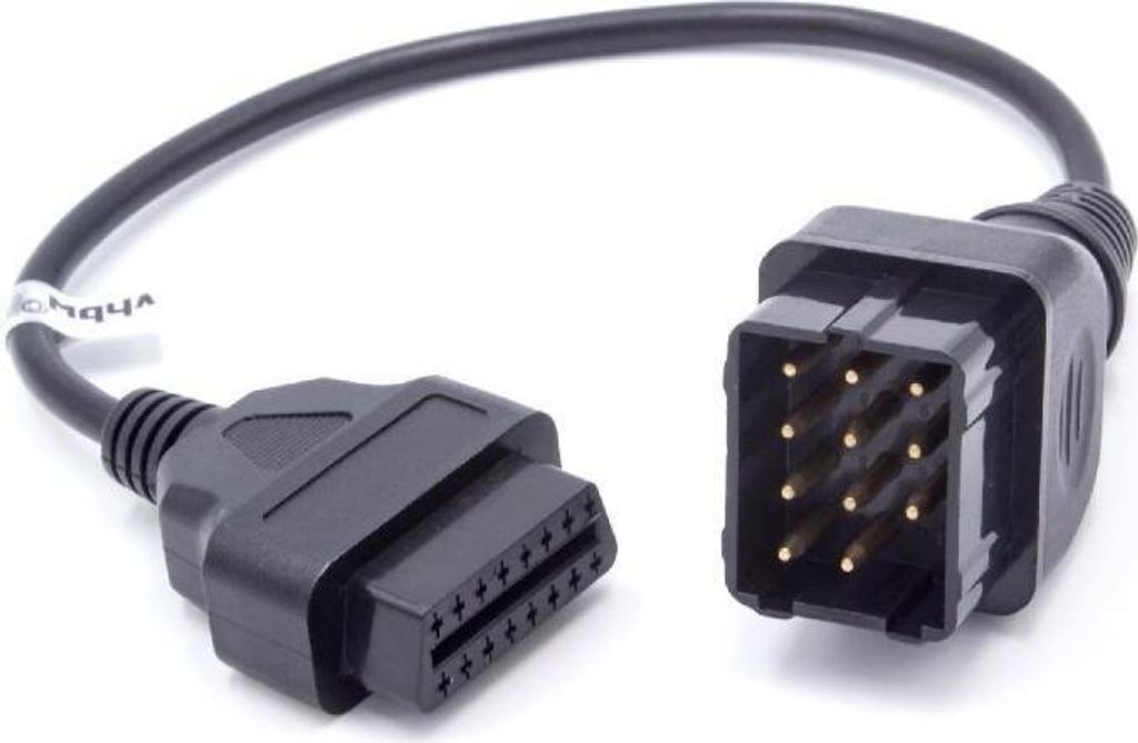 vhbw OBD Adapter 11Pin-OBD1 auf OBD2 kompatibel mit Renault 11-Pin - 17 cm