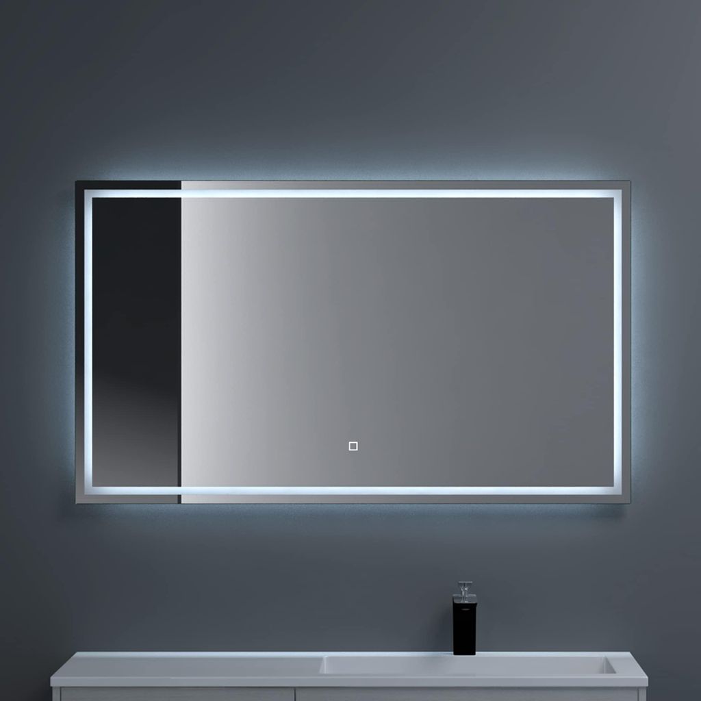 dopporo Badspiegel mit Beleuchtung 120x70cm LED Produktbild 