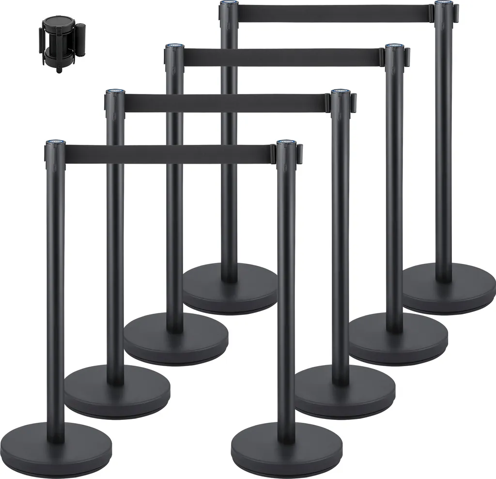 Gérer les Foules Facilement avec ce Kit de 8 Bornes de Délimitation 90cm