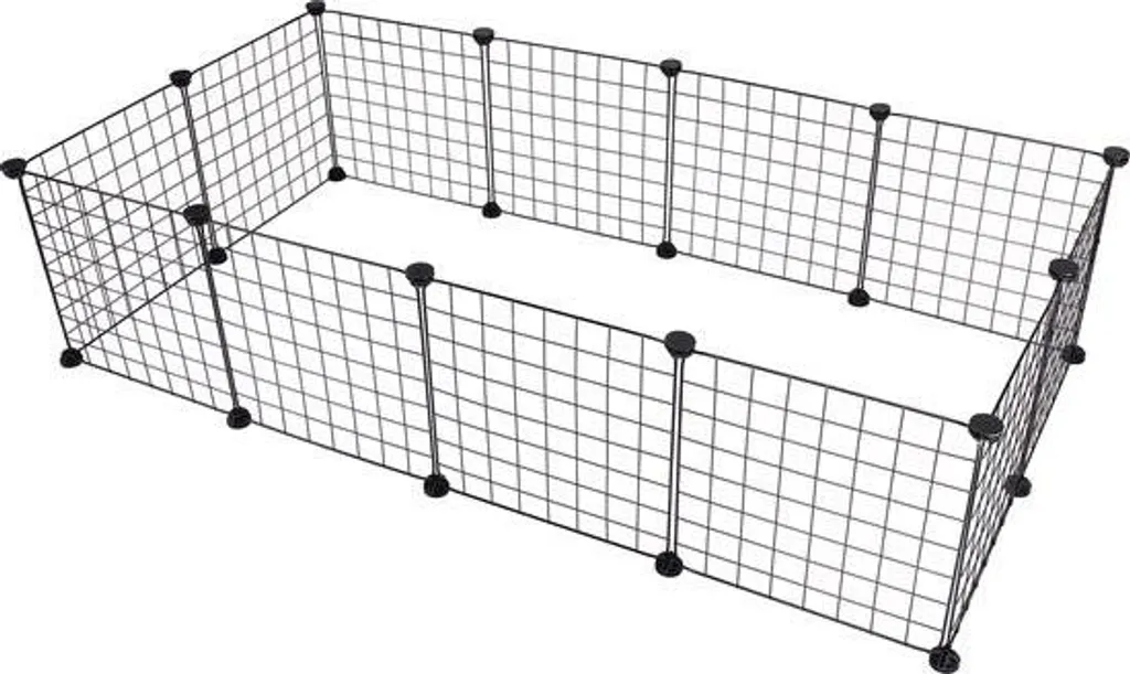 Clapier extérieur pour lapin et petit rongeur - Parc grillagé pliable