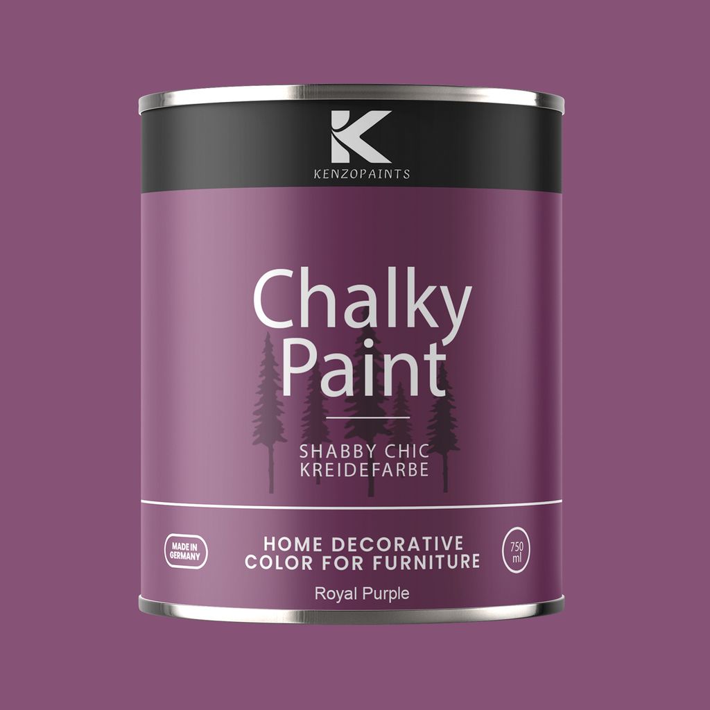 Kenzopaints Chalky Paint Kreidefarbe Möbelfarbe Möbellack 1Kg / 750ml - Royal Purple