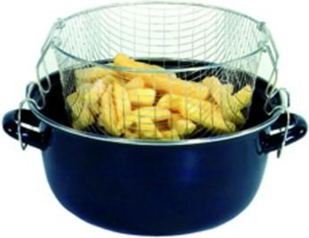 Friggitrice Smaltata Nera Karl Krüger per Induzione - 24cm