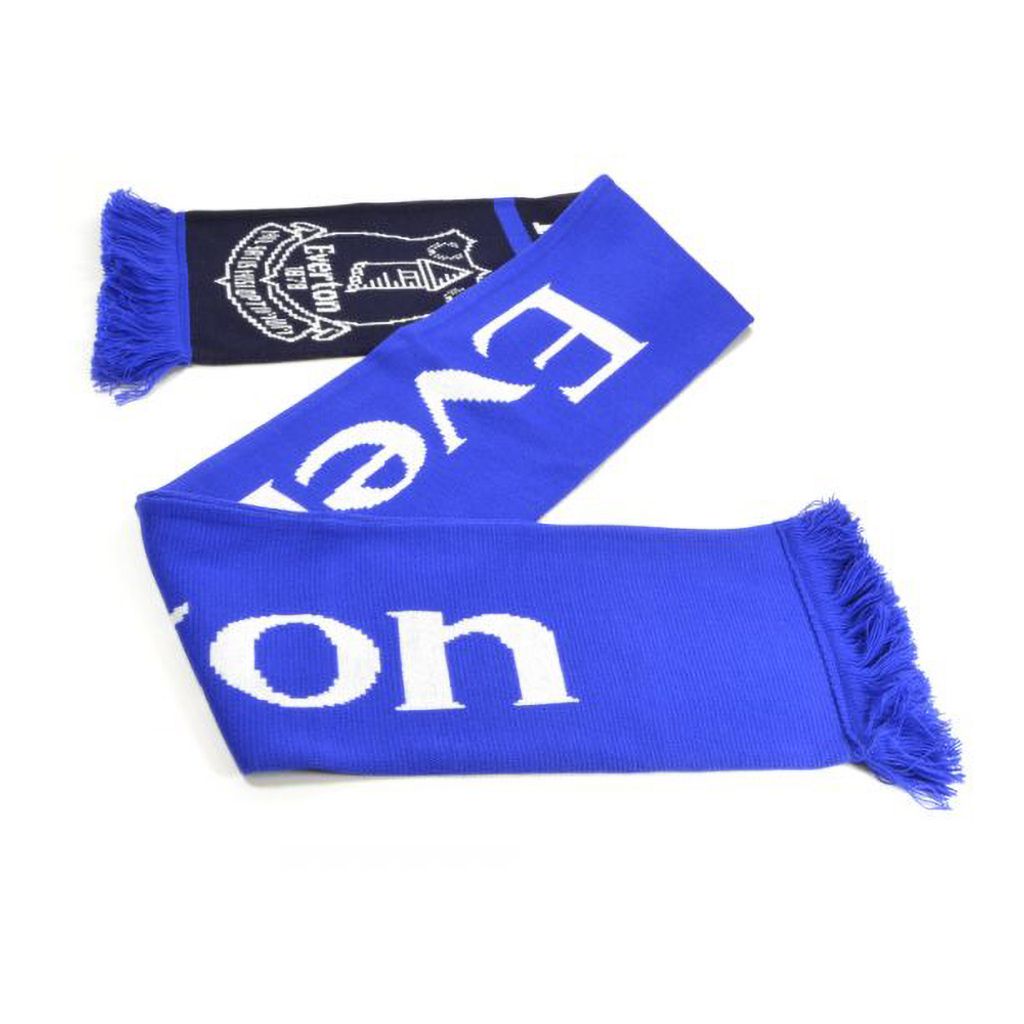 Everton FC Fußball Nero Strick Schal BS437 (Einheitsgröße) (Blau/Weiß/Marineblau)
