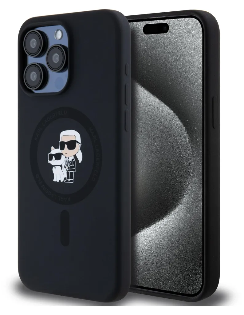Karl Lagerfeld iPhone 15 Pro Max Cover MagSafe - Karl & Choupette