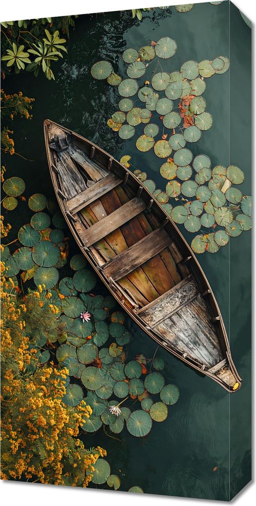 Bild 30x60cm Boot Zwischen der Natur