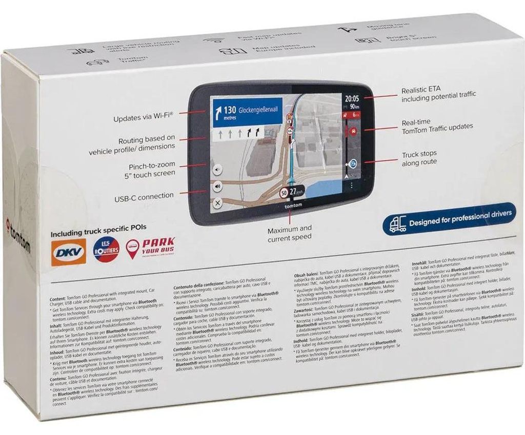 TomTom GO Professional, Multi, Ganz Europa, 12,7 cm (5"), Produktbild 