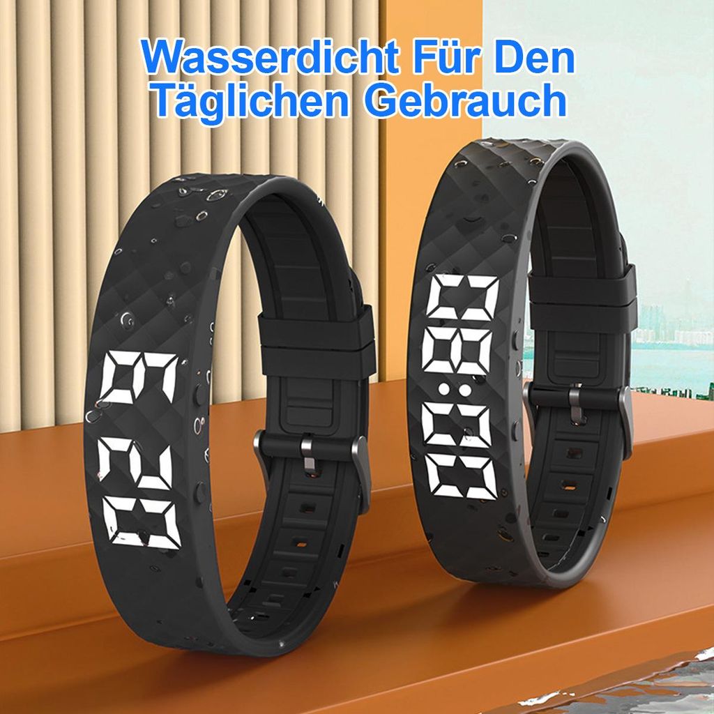 Vibrationswecker Armband  8 Alarme, Schlafberwachung, 30