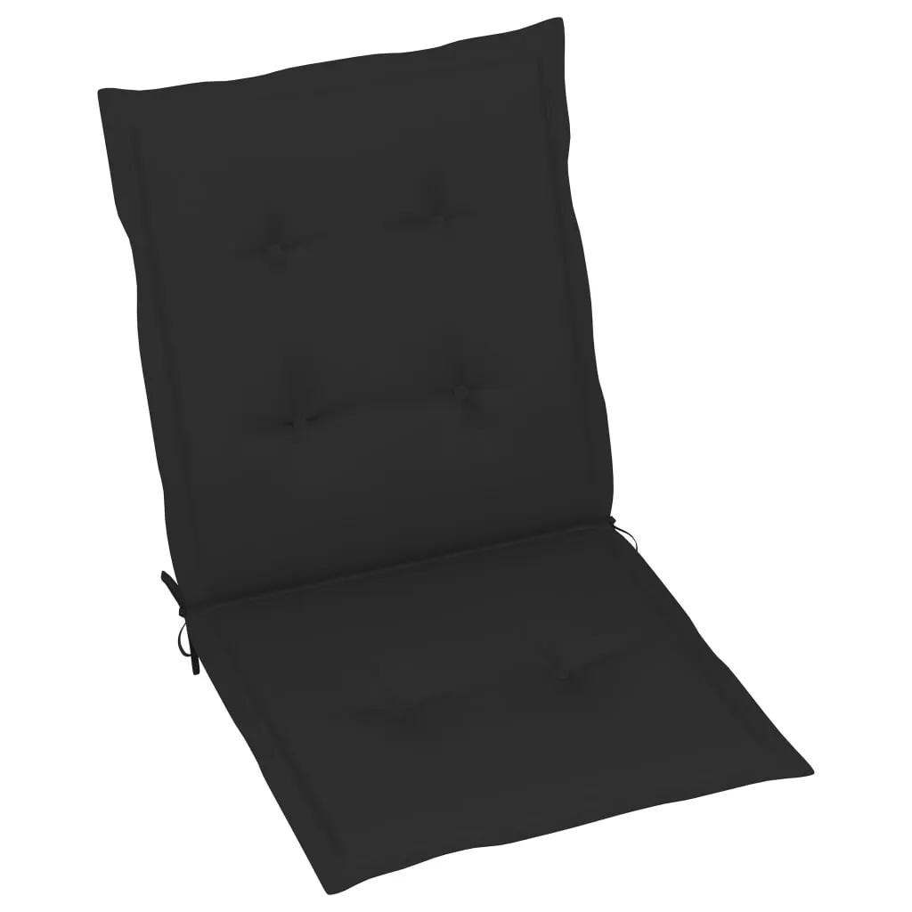 vidaXL Cuscini per sedie da giardino per schienale basso 6 pezzi nero 100x50x3cm - 10
