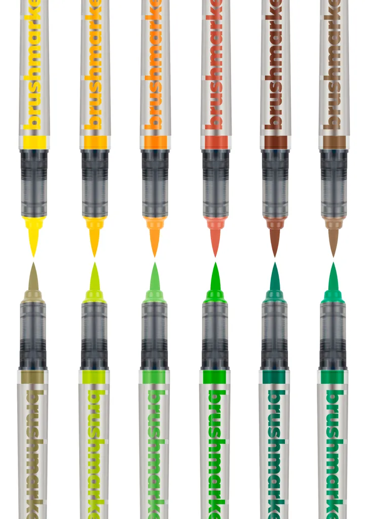 Karin Brushmarker Pro Set de 12 Marqueurs à Peinture Sun and Tree