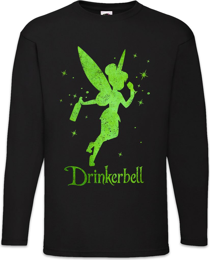 Urban Backwoods Drinkerbell, Langarm T-Shirt, Farbe: Schwarz, Größe: 4XL
