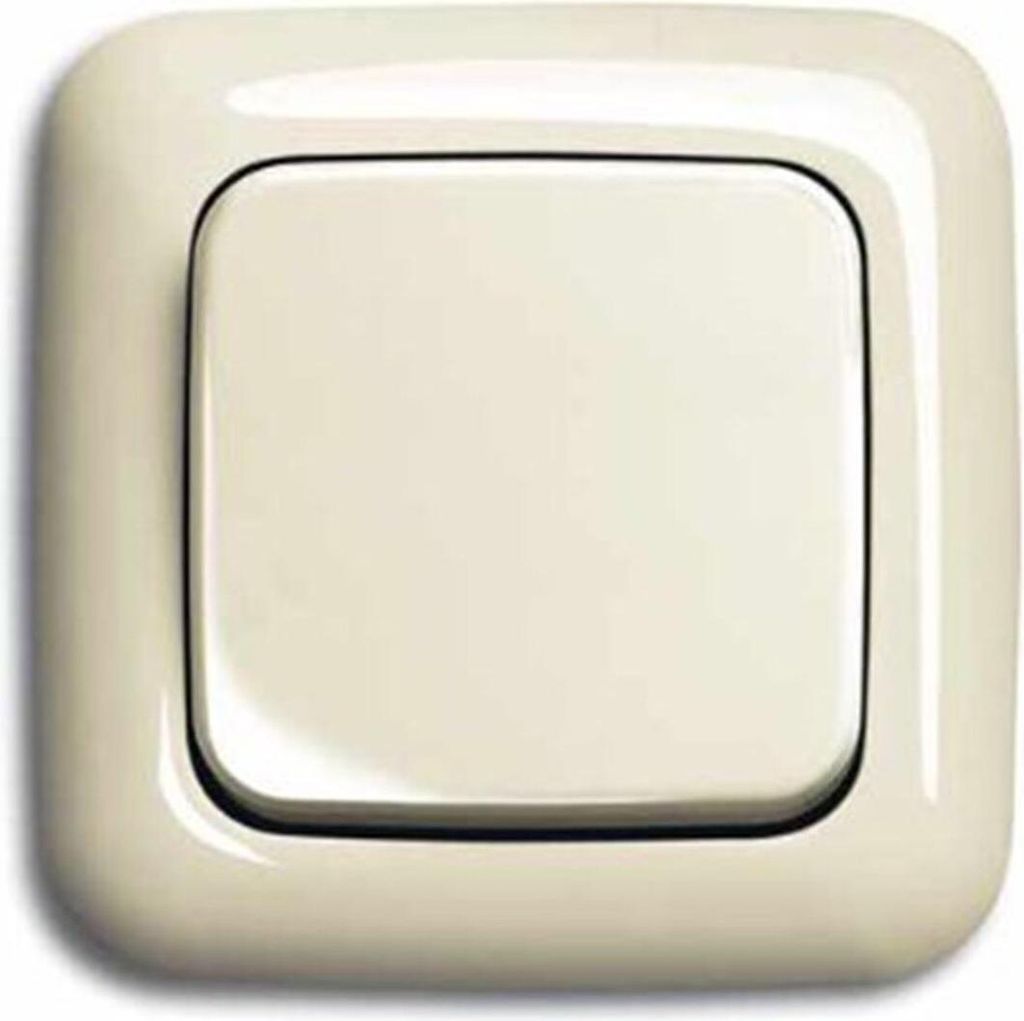 Busch Jäger Komplett Set Wechselschalter Lichtschalter Cremeweiß DURO 2000