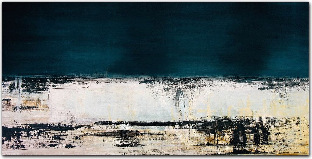 Coloray Bild aus Leinwand 120x60 Leinwand Dekoration - Wasser Strand