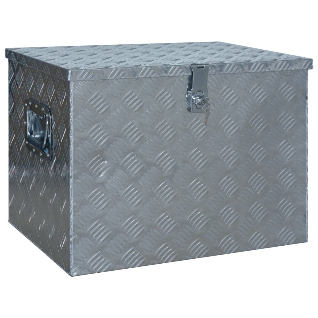 vidaXL Aluminiumkiste 610 x 430 x 455 mm Silbern Produktbild 