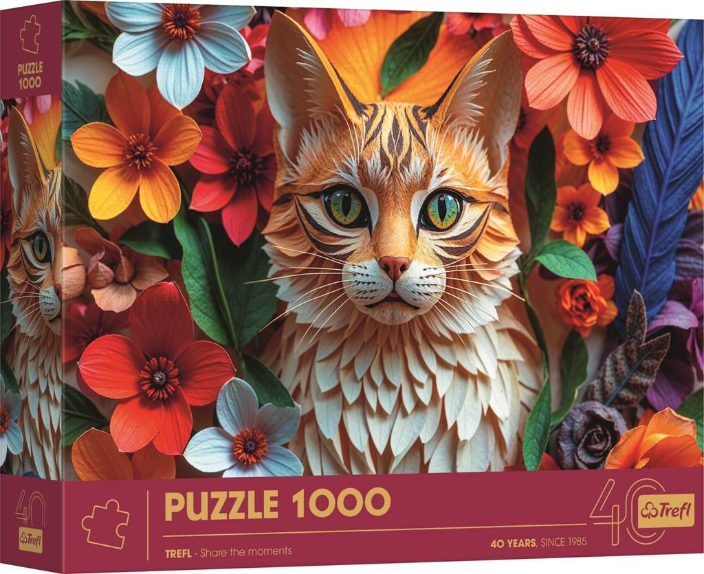 TREFL Puzzle-Papierkunst: Katze 1000 Puzzles