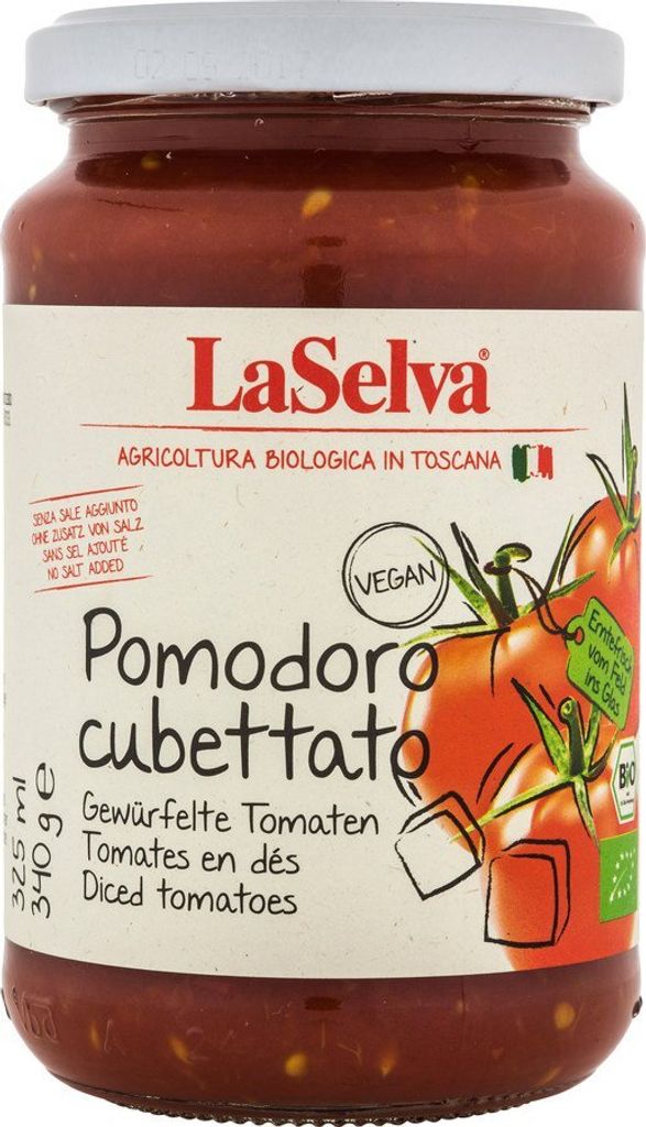 Pomodoro Cubettato - gewürfelte Tomaten 340g Produktbild 