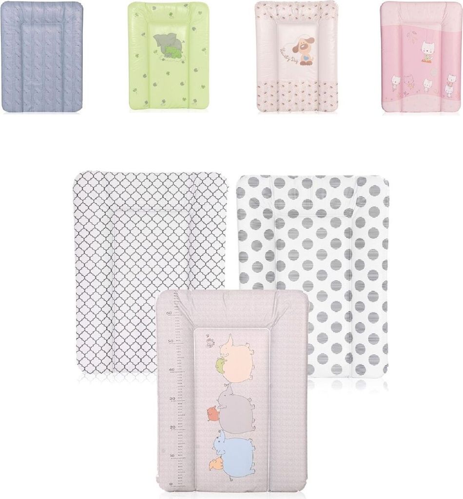 Lorelli Kinder Wickelauflage Softy 50 x 70 cm waschbar gepolstert erhhter Rand grau