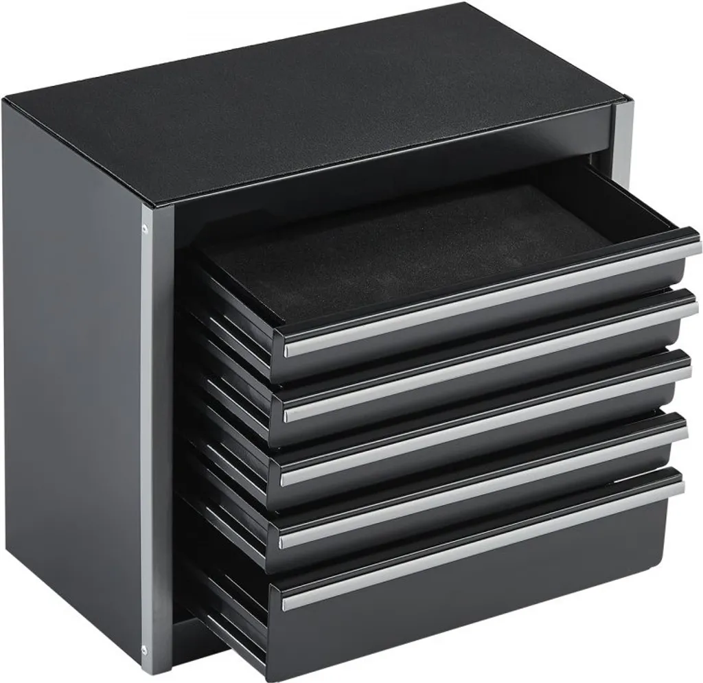 Mallette à outils à 5 compartiments - Coffret de rangement compact Pro - 10