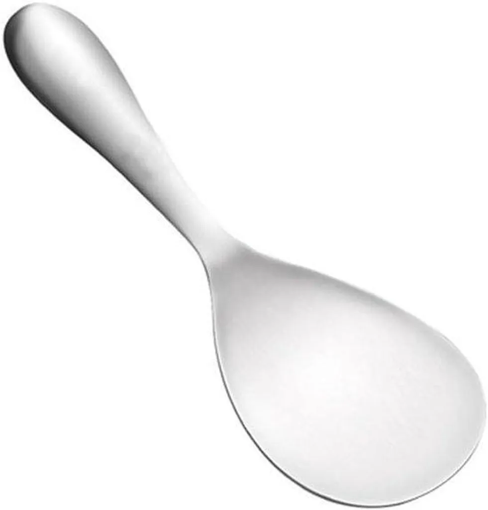 Cuillère pour risotto et riz cantonnais en inox idéal pour grandes tablées