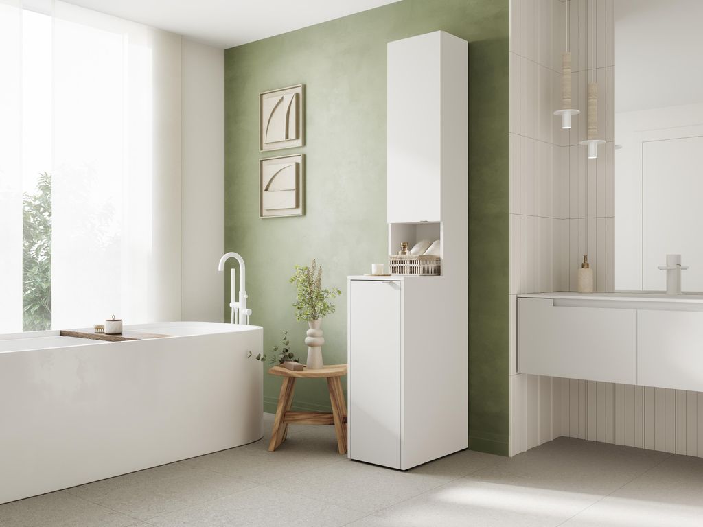 Badezimmerschrank LORA 210 x 33 x 56 cm hoch, Produktbild 