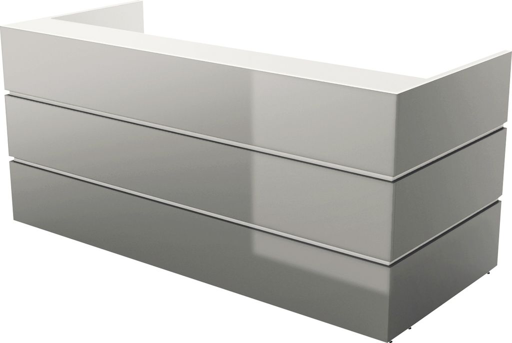 Theke Pearl 2.400x1.120x1.050mm grau