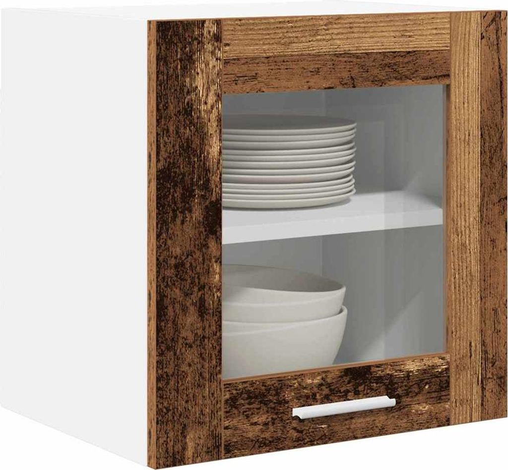 “2026 Modern“ Hängeschrank 2 pcs - Montage erforderlich - Altholz 40 x 31 x 40cm Holzwerkstoff - Designermöbel 669978 - Küchenschränke