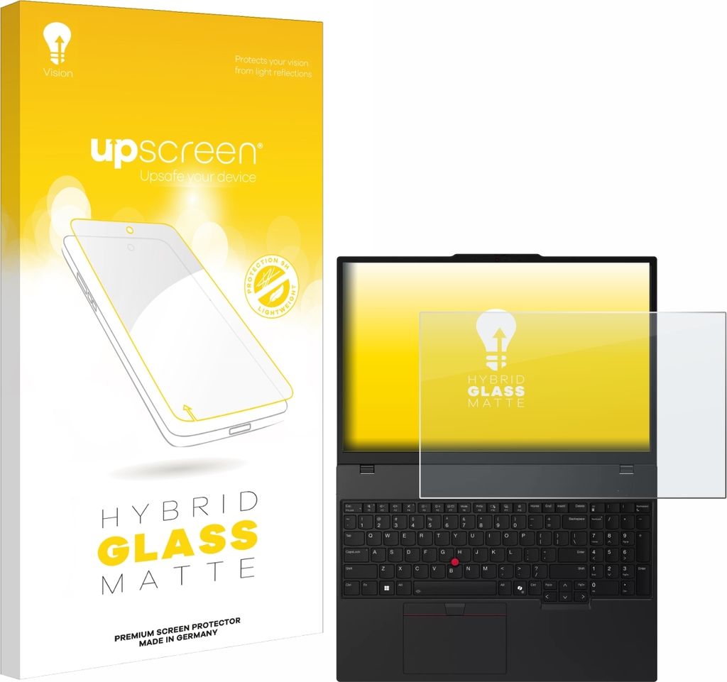 upscreen Entspiegelungs Schutzglas für Lenovo ThinkPad T16 Gen 4 Schutzfolie Panzer Folie Glas Display Schutz matt