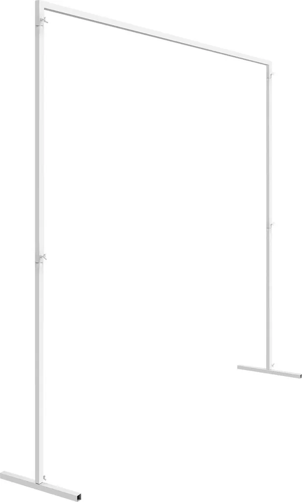Arche de ballons design en fer blanc - Structure décorative ronde M