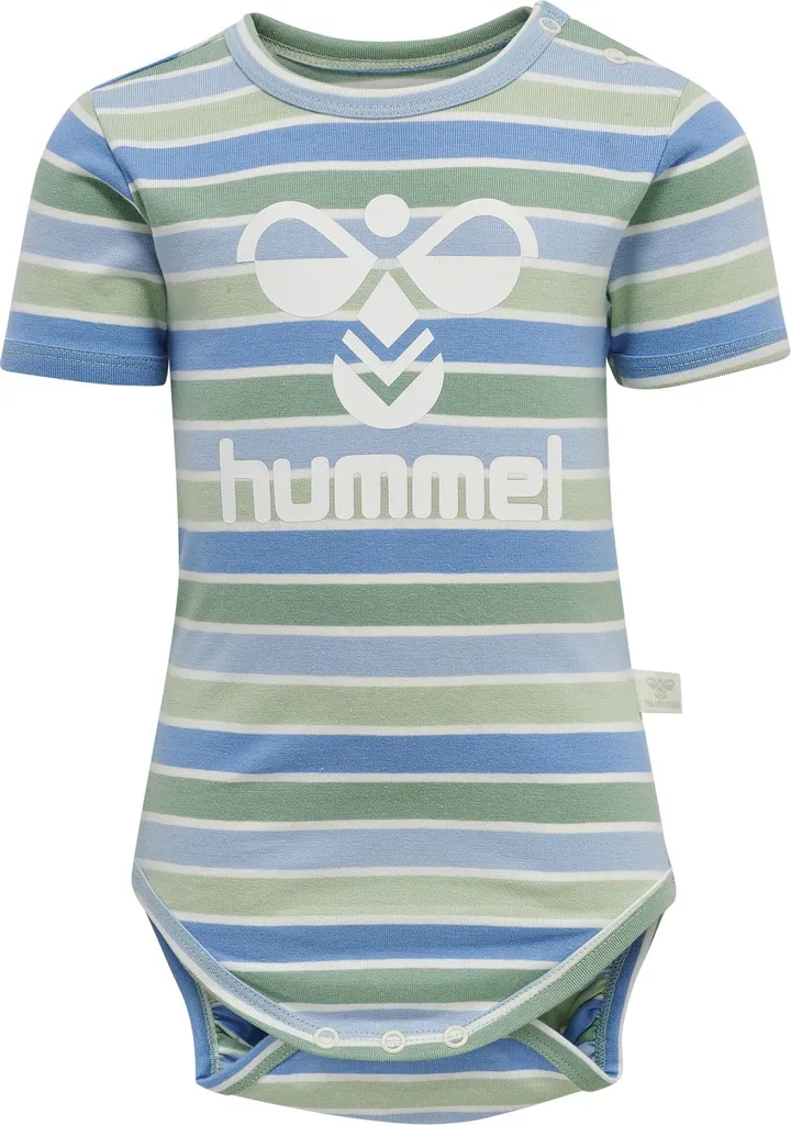 Body à manches courtes pour bébé hummel en coton souple coloris Jade