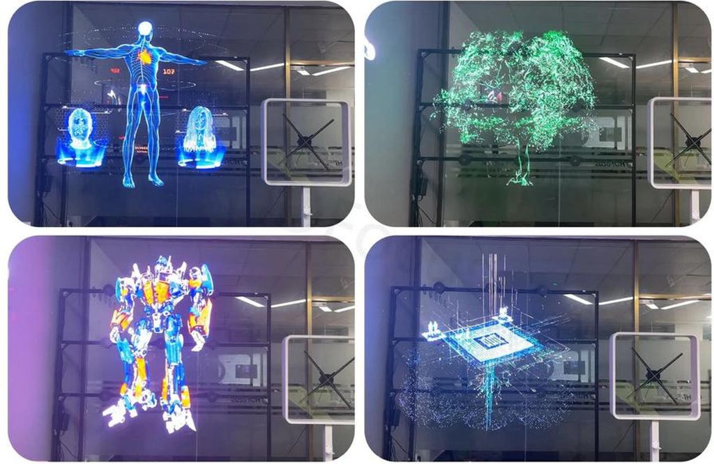 Hologramm-Lüfter Faszinierende 3D-Holografie für Werbung und Präsentationen