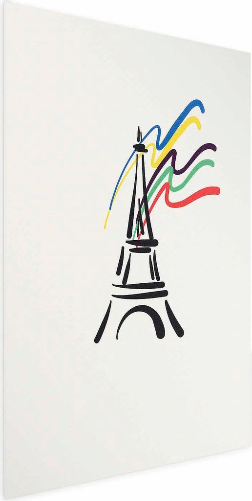 Posterpapier Poster - Eiffel Tower and Colors 60x90 cm Abstrakt i-C-10078-ao-a