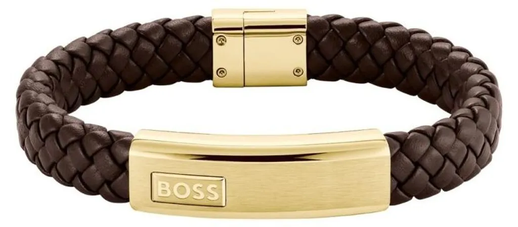 Bracelet Cuir Homme Tressé Lander 1580746M - Accessoire de Mode Tendance
