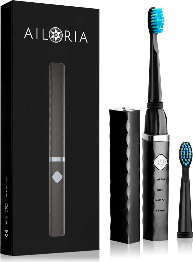 AILORIA FLASH TRAVEL - USB-Schallzahnbürste SCHWARZ