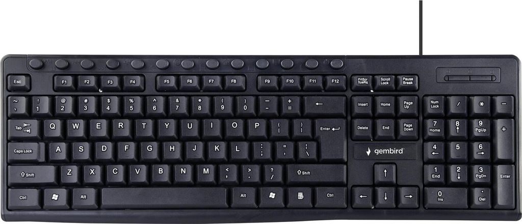 gembird Multimedia-Tastatur US-Layout schwarz Image du produit 