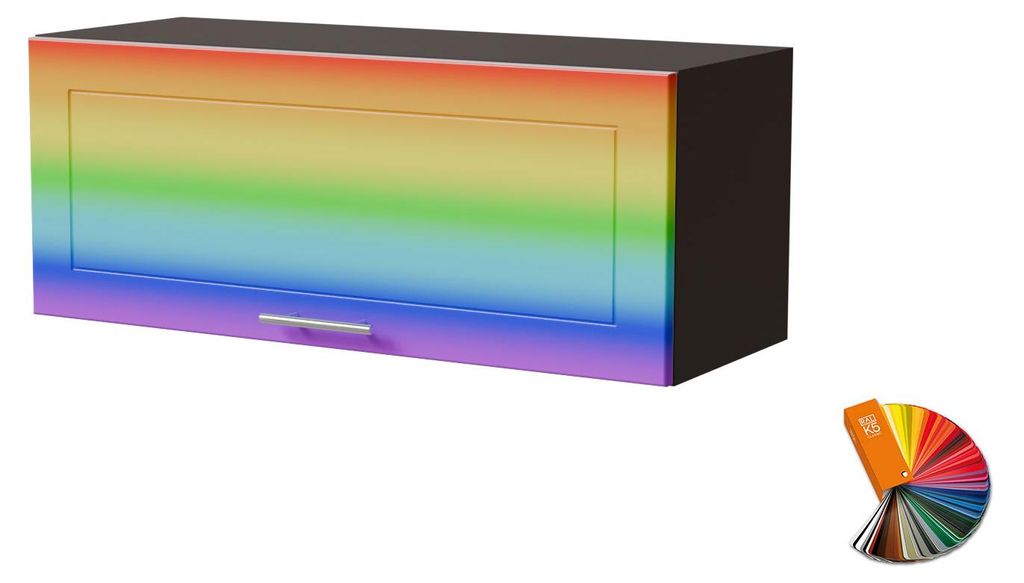 Küchenklapphängeschrank BARI 90x36cm Farbe & Ausführung wählbar BA-W4B/90 Wunschfarbe matt (K5) lava