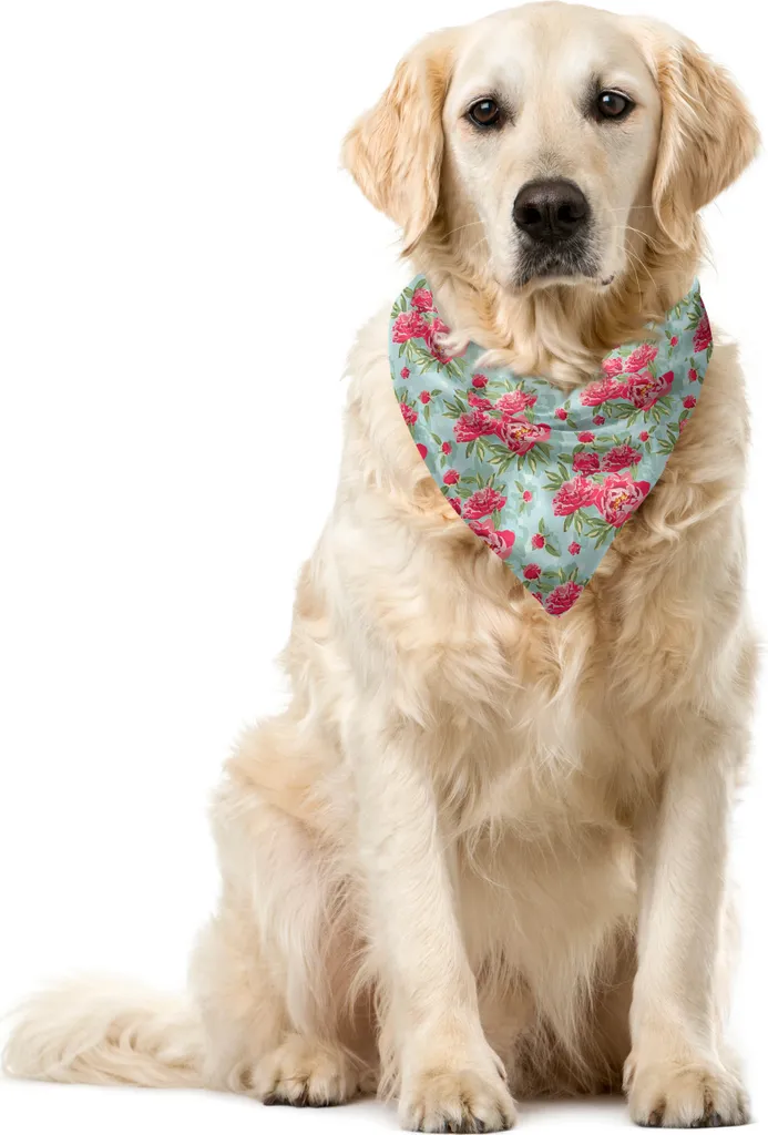 ABAKUHAUS Bandana Cani e Gatti 55x55 cm - Blooming Vintage Garden Art