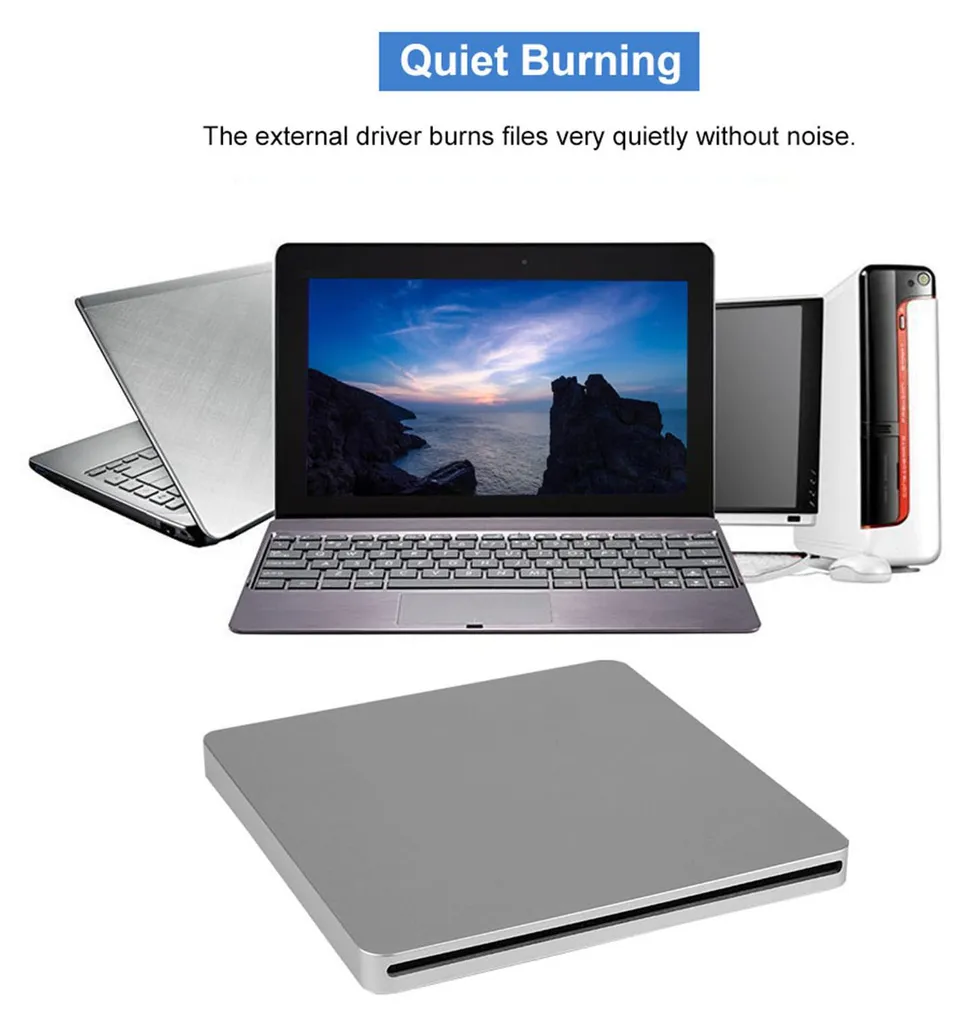 Graveur CD Externe Type-C Portable : Solution pour PC sans Lecteur CD