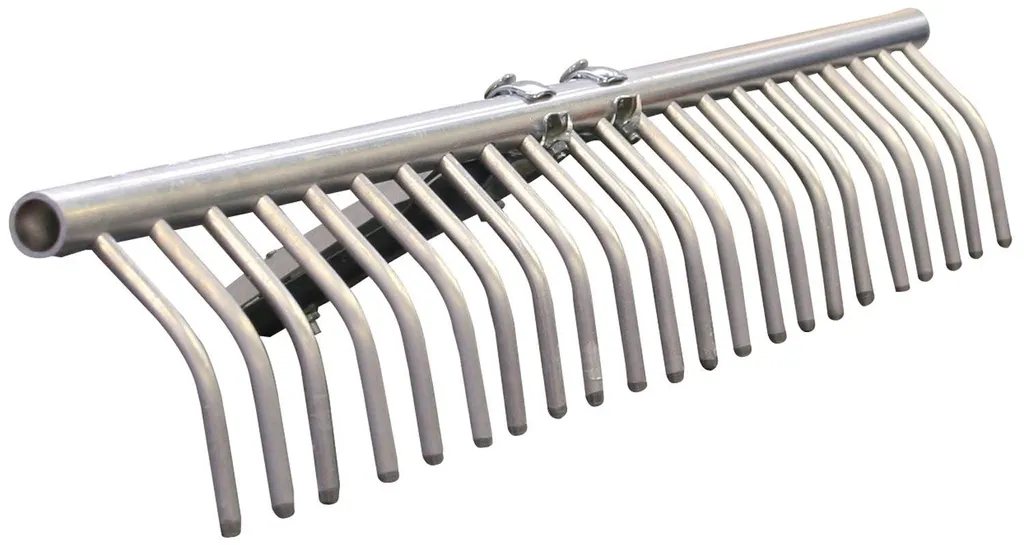 Râteau Brixo aluminium 22 dents haute résistance pour récolte de foin