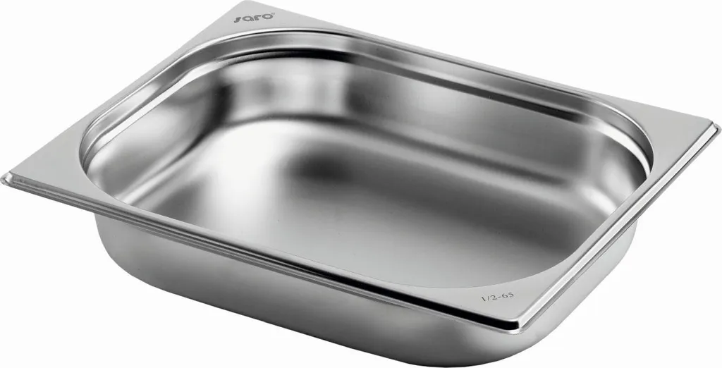 Bac Gastronorme inox GN 1/2 robuste 1,25L : hygiène et prix mini