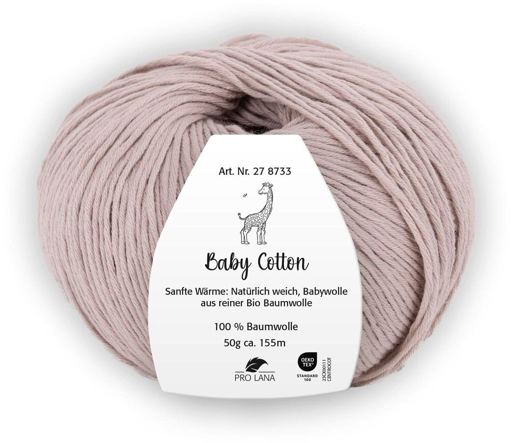 Pro Lana Baby Baumwolle COLOR & UNI (organic) 50g/155m Lauflänge, 100?% Baumwolle ( ), NS 3,0-3,5 uni 46