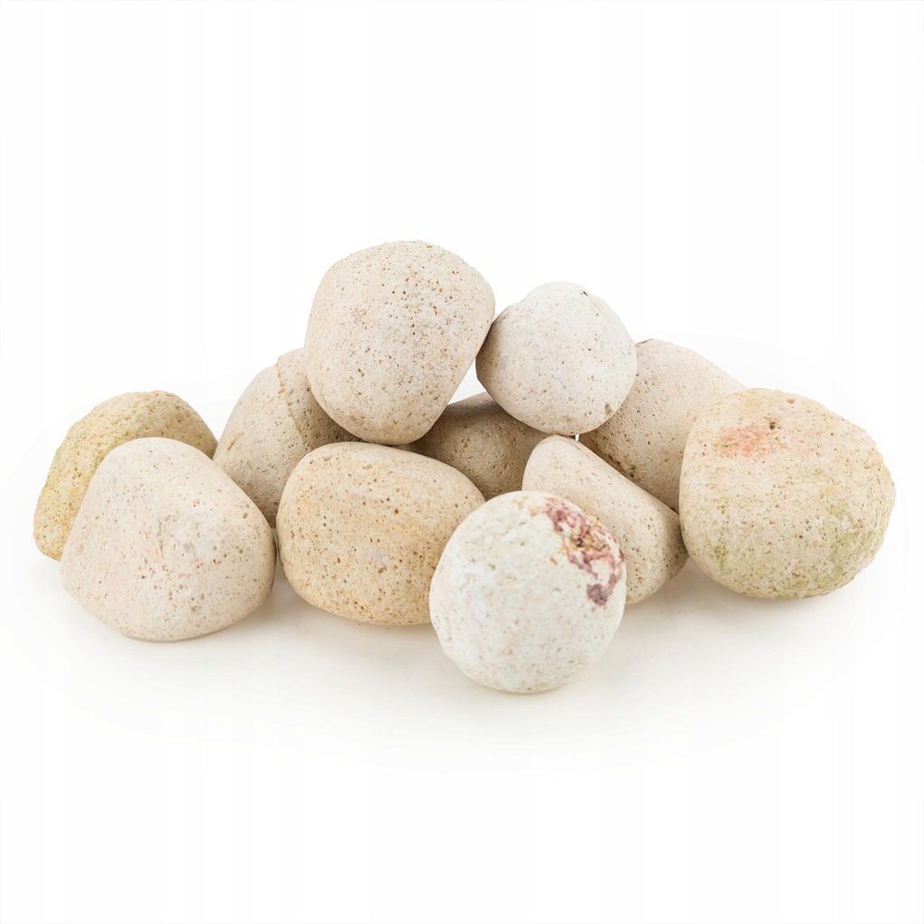 Aquarienkies 2-13 cm Creme Naturstein 1 kg