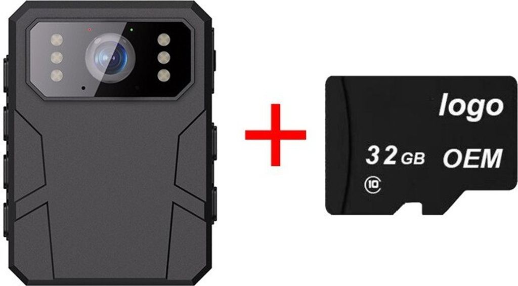 INF 4K HD Körperkamera mit Clip & 32G Speicher Produktbild 
