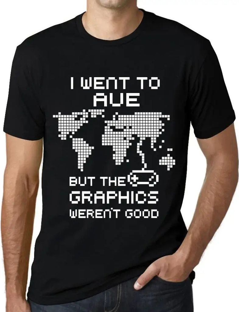 Herren Grafik T-Shirt Ich ging zu aue aber die Grafik war nicht gut – I Went To Aue But The Graphics Weren’t Good – Öko-Verantwortlich Vintage