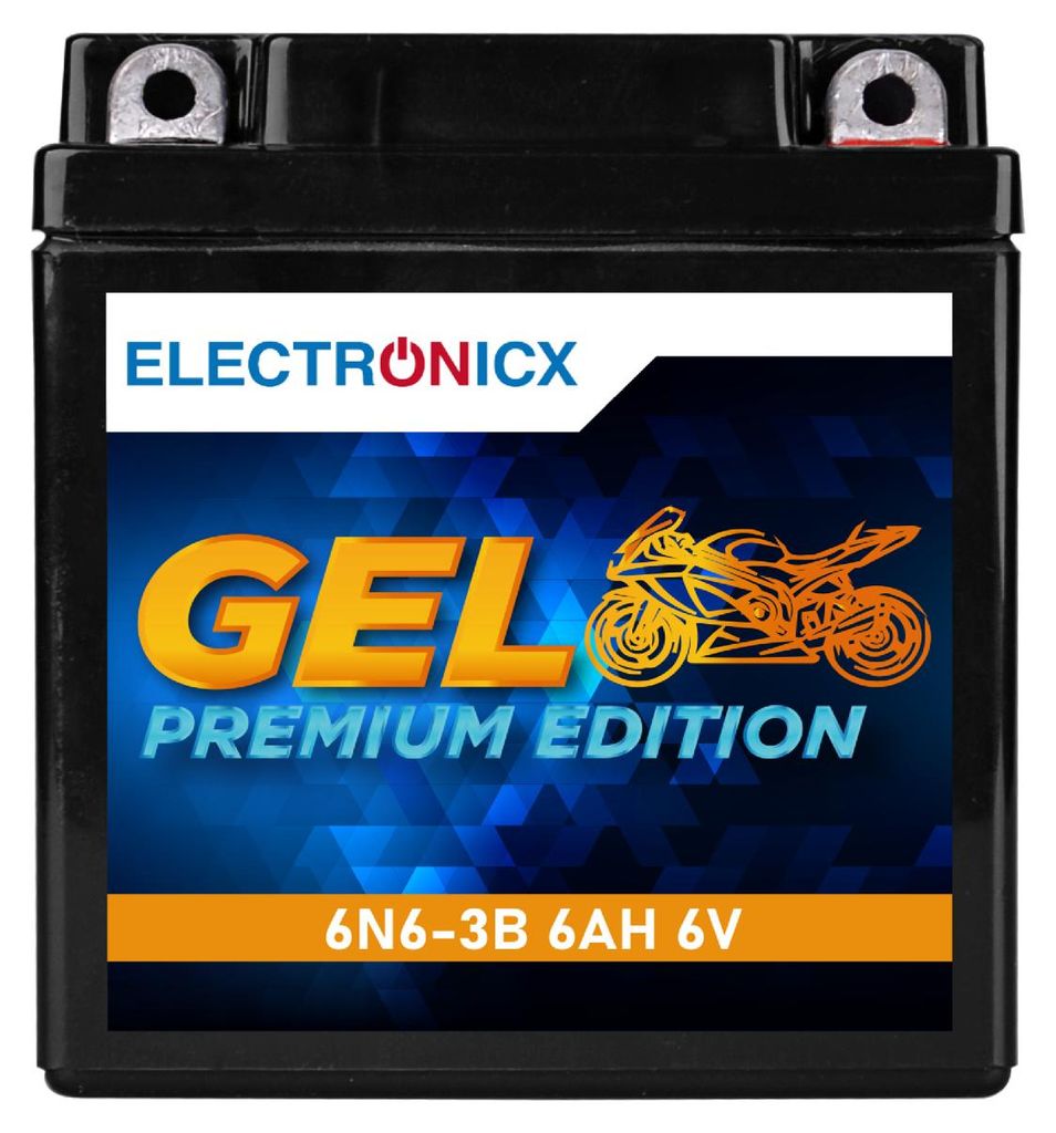 Electronicx GEL-Batterie 6N6L-B 6 V 6 Ah – Wartungsfreie Produktbild 