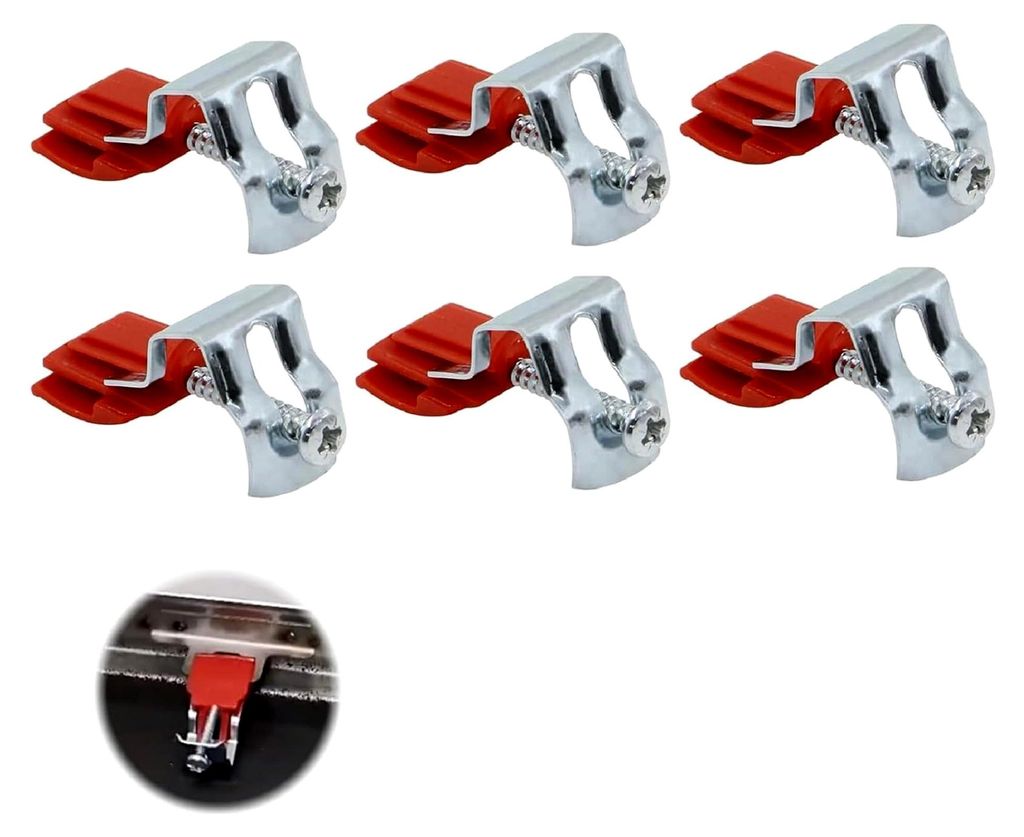 Befestigungsklammern für Spülbecken, Unterbau Clips, verstellbare Klammern für Waschküchen, Küchenspülen und Duschräume, 6 Stück