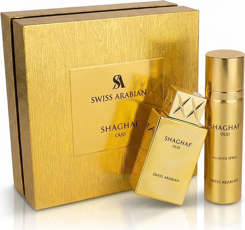 Swiss Arabian Shaghaf Oud - Eau De Parfum + Body Spray Gift Set
