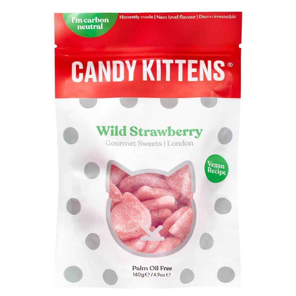 Candy Kittens 5060384262918, 140 g, Erdbeere, Pink, Rot, Produktbild 