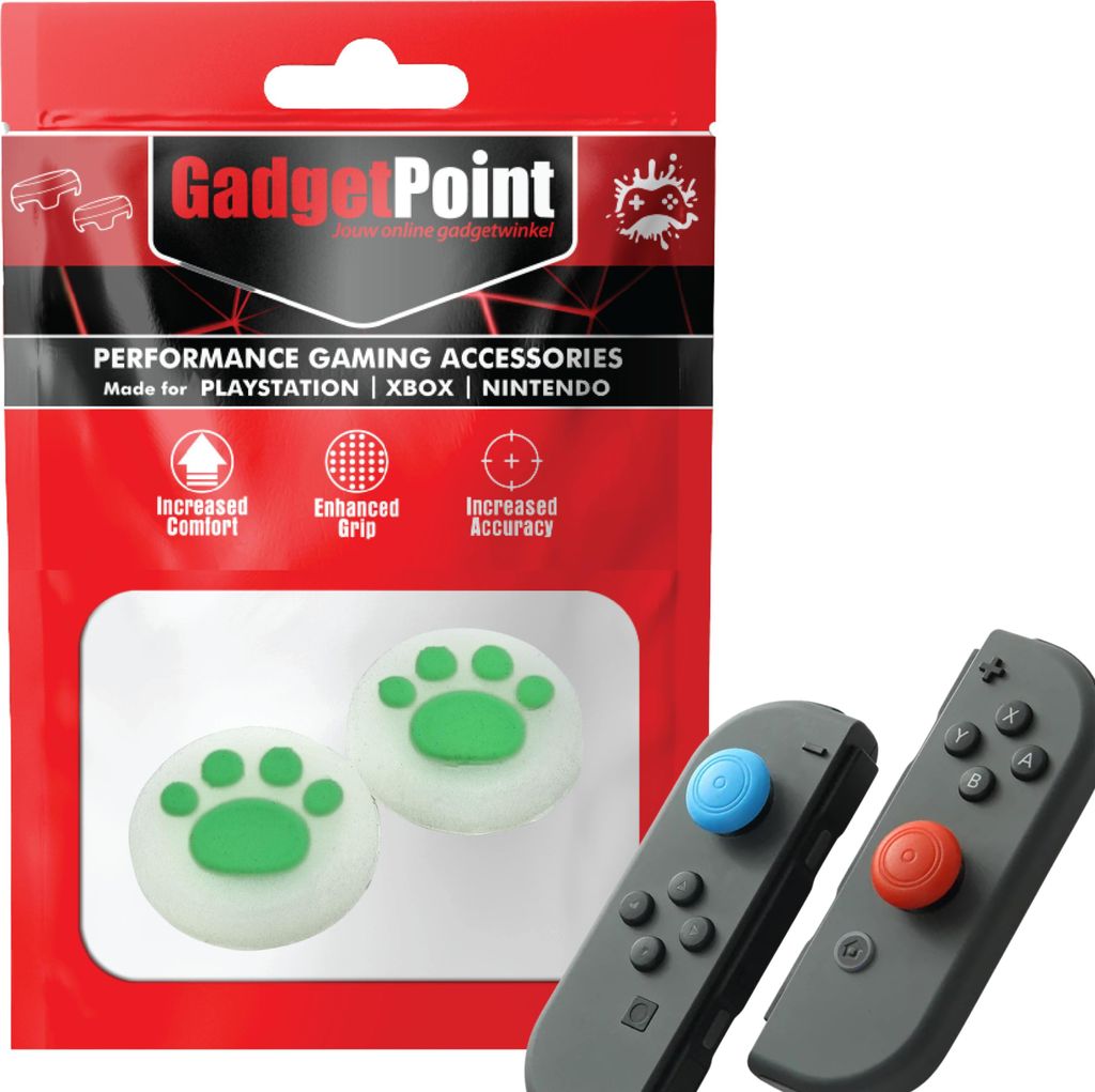 Thumbgrips - Thumb Grips voor Nintendo Switch Joy-Con Controllers - Gaming Thumbgrips - Performance Anti-Slip Thumbsticks - Bescherming Accessoires...
